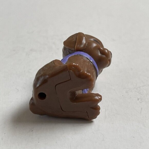 Barbie Mattel Chelsea Pet Animal Brown Winking Dog With Purple Vest - Picture 5 of 7